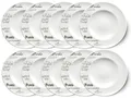 Produktbild: 10er SET CreaTable - EUROPA GUSTOSO - Pastateller 30,5 cm aus Porzellan mit S...