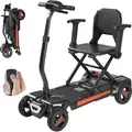 Produktbild: VEVOR 4-Rad-Elektromobil faltbar, Mobilitätsroller Erwachsene & Senioren, Seniorenmobil mit Fernbedienung, NFC-Schlüsseln & 15 km Reichweite, 120...