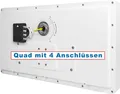 Produktbild: Megasat Flachantenne D1 D2 D4 SAT Flache Antenne Digital Schüssel 4K HD Sky HD+