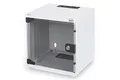 Produktbild: DIGITUS Netzwerk-Schrank 10-Zoll - 6HE - Wandmontage - HxBxT 330x312x300mm - Traglast 30kg - Nutztiefe 240mm - Grau