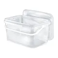 Produktbild: BenBow Rechteckiger Eimer mit Deckel 1x 5l transparent - lebensmittelecht, stapelbare Kunststoffbox mit Henkel - luftdicht, auslaufsicher, geruchsneutral, ideal für Haushalt und Gewerbe - leer