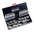 Produktbild: VÖLKEL P.V.12 Handgewindebohrer + Schneideisen 31-tlg. Satz M 3 - M 12 (49501)