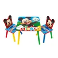 Produktbild: ARDITEX – Tisch- und 2 Stuhl-Set aus Holz für Kinder Offizielle Lizenz Mickey Mouse – Tisch 50x50x44 cm/Stuhl 26,5x26,5x50 cm – Bunt – Ideal zum Spielen, Malen und Basteln