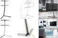 Produktbild: LogiLink - Bodenständer für TV / Bildschirm (V-Base) - Aluminium, Stahl - Bright Chrome - Bildschirmgröße: 125-178 cm (49