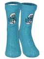 Produktbild: United Labels® Haussocken Die Schlümpfe Hüttensocken Strick Socken Haussocken Kuschelsocken schlumpfig warm und flauschig
