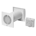 Produktbild: Wärme Luft Verteiler Ø100mm / 10.2cm mit Thermostat Zimmer Warme Austauscher