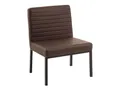 Produktbild: Woodkings XXL Stuhl Wingston | Schwerlaststuhl bis 250kg I Kunstlder I ideal für Esszimmer, Büro, Wartebereich | Stabil (braun)