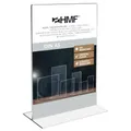 Produktbild: HMF 46921 Acryl Tischaufsteller gerade | DIN A5 Hochformat | Glasklar