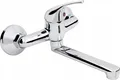 Produktbild: Waschbeckenarmatur Nano Wandmontage Chrom Schwenkauslauf 150mm Anschlussabstand 35mm Keramikkartusche