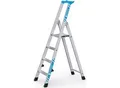 Produktbild: ZARGES Stufenleiter klappbar, einseitig begehbar, mit Ablageschale, für leichten Einsatz, 4 Stufen inkl. Plattform