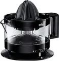 Produktbild: Braun CJ3000 BK Zitruspresse mit Schale Präzisionskalibrierung 350 ml, Anzahl Fruchtfleisch dimmbar, automatische Start/Stop, schwarz (CJ3000BK)