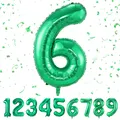 Produktbild: balloon Geburtstag zahlen Grün luftballon 6 jahre | Folienballon 6 -Riesen Fo...