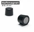 Produktbild: MaajeeKuto Magnet Neodym Haftmagnet 10x8 mm Schwarz Pinnwand Magnet Stark Büro (50-St)