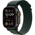 Produktbild: Apple Watch Ultra 2 49mm Titan Schwarz GPS + Cellular Alpine Loop Medium dunkelgrün