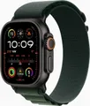 Produktbild: Apple Watch Ultra 2 GPS + Cellular 49mm Black Titanium mit Dark Green Alpine Loop medium