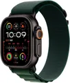 Produktbild: Apple Watch Ultra 2 2024 Titan Schwarz Cellular 49mm Alpine Loop Dunkelgrün M