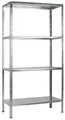 Produktbild: SCHULTE Regalwelt Steckregal mit 4 PowerMAX Fachböden, 50 kg Tragkraft, 137x75x30 cm (HxBxT)