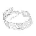 Produktbild: Heideman Armband Partis Damen - Aus hochwertigem Edelstahl silber farbend matt gebürstet besondere Glieder Armkette für Frauen verstellbar Partis Schmuckset
