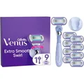 Produktbild: Gillette Venus Deluxe Smooth Swirl Systemklingen  + Handstück  Ersatzklingen 9er