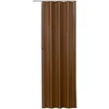 Produktbild: Tectake Falttür  Doppelwandprofil Mit Schiebegriff Zuschneidbare Höhe  10 x 80 x 203 cm Teak