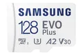 Produktbild: Samsung EVO PLUS microSD 128GB 2024 inkl. SD Adapter Speicherkarte UHS-I U3 Full HD & 4K UHD - Micro SD