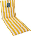 Produktbild: LILENO HOME Sonnenliege Auflage als [1er Set - Rollliege] in Blockstreifen Gelb - Gartenliegen Auflage perfekt für Strandliege - Polster Auflage für Gartenliege (188x60x5cm)