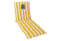 Produktbild: LILENO HOME Liegenauflage perfekt für Strandliege, Sonnenliege Auflage, Gartenliege Auflage, (1er Set), Polster Auflage für Rollliegen Blockstreifen Gelb, Sitzpolster