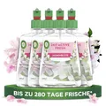 Produktbild: Air Wick Active Fresh – Wasserbasierter, automatischer Lufterfrischer – Raumduft Jasminblüte – 4 x 228 ml Nachfüller