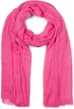 Produktbild: styleBREAKER Damen Schal Leicht & Transparent mit kurzen Fransen | Einfarbiges Halstuch für Frühling und Sommer | Weiches großes Schultertuch 188 x 100 cm, Farbe:Magenta