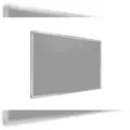 Produktbild: ALLboards Filztafel Grau 120x90 cm, Alurahmen