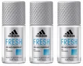 Produktbild: ✅ ADIDAS Fresh Deo Roller Roll On Herren Anti-Transpirant 24h Schutz 3x 50ml ✅