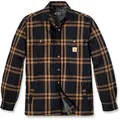 Produktbild: Carhartt Flannel Sherpa-Lined, Hemd/Textiljacke - Schwarz/Hellbraun - XXL