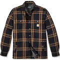 Produktbild: Carhartt Relaxed Fit Flannel Sherpa Lined Hemd, schwarz-braun, Größe 2XL für Männer