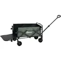 Produktbild: Outsunny - Gartenwagen 90 kg belastbar, klappbar Transportwagen mit herausnehmbare Plane, Griff, Rädern, Lenkachse, Bollerwagen Handwagen Gartenkarre