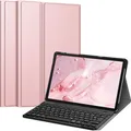 Produktbild: Fintie Tastatur Hülle für Samsung Galaxy Tab A9 Plus 11 Zoll 2023 Tablet SM-X210/X216/X218, Keyboard Cover mit Magnetisch Abnehmbarer Deutscher Bluetooth Tastatur, Roségold