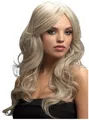Produktbild: Smiffys Kostüm-Perücke Beach Waves weißblond - Faschings Kostüm Perücke, Hochwertige Kunsthaar-Perücken aus der Fever Wig Collection