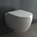 Produktbild: Alpenberger WC mit Bidet Funktion | Dusch WC | Toilettendeckel D Form | Hänge WC mit Intimdusche | Taharet WC Bidet WC | Wand WC Toilette Passend Geberit (7100 U)