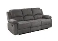Produktbild: luma-home 3-Sitzer 15131, Sofa mit halbautomatischer Relaxfunktion B204/T87/H97 cm, 3-Sitzer, Tonnentaschenfederkern, Bezug Mikrofaser Vintage Anthrazit