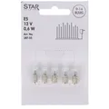 Produktbild: Star Trading 5 Stück Ersatzlämpchen E5 12V 0,6W 387-55, ELC-854780