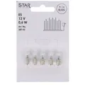 Produktbild: 5 Stück Ersatzlämpchen E5 12V 0,6W 387-55,