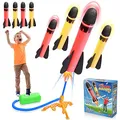Produktbild: HappyKidsClub Raketen Spielzeug für Kinder, Outdoor - Junge Spiele Weihnachten Geschenke - Garten für Draußen Kinderspielzeug ab 3-12 Jahre