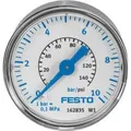 Produktbild: Festo G 1/4 Analogue Pressure Gauge 10bar Back Entry, MA-40-10-G1/4-EN, 0bar min., 183900 (183900)