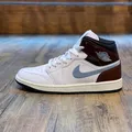 Produktbild: Nike Air Jordan 1 Mid Gr.44,5 weiß blau FQ7831 142 Herren Sportschuhe Sneaker