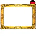 Produktbild: Henbrandt Aufblasbarer Fotorahmen mit Goldzusatz 60cm x 80cm Schwarz