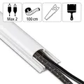 Produktbild: Hama PVC Kabel Wand Socken Fußbodenkanal halbrund 100x3,5x0,9cm selbstklebend WH
