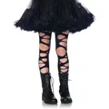 Produktbild: LEG AVENUE Blickdichte Strumpfhose mit Löchern Punk Kinder - Schwarz