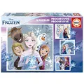 Produktbild: Educa - Die Eiskönigin, 4in1 Puzzle mit 12/16/20/25 Teilen, Puzzleset für Kinder ab 3 Jahren, Kinderpuzzle Disney Frozen (19735)