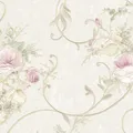 Produktbild: Floral Barock Vliestapete beige gold rosa Glitzer Romantico 30420-2 (4,57€/1qm)