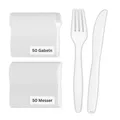Produktbild: ® Gabel und Messer Set Mehrwegmesser biologisch abbaubar kein Plastik nachhal...