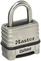 Produktbild: Master Lock Vorhängeschloss, ProSeries® Edelstahl-Hochsicherheitsschloss, zurücksetzbares Zahlenschloss, am besten für Baustellen, Industriestellen, Produktionsumgebungen und mehr